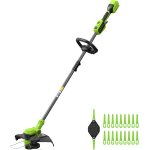 Mevronisshop - 24v coupe - gazon avec batterie & coupe - bordures avec roue pour jardins de taille moyenne, ...