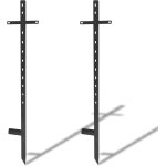 Mevronisshop - 2pcs piquets de cour robustes, 117cm support de poteaux panneau cour en m�tal piquets ...