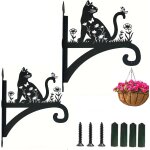 Mevronisshop - 2pcs supports panier a suspendre, hanging plant holder, supports jardin suspendus cintres ...