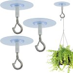 Mevronisshop - lot de 3 crochets adh�sifs de plafond, sans per�age, crochets de plafond auto - adh�sifs ...