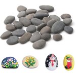 Mevronisshop - 30 pi�ces galets a peindre pierres plates a peindre 3 cm dessin cr�ative galets a peindre ...