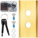 Mevronisshop - 36 lames de rechange en titane robustes compatibles robot tondeuse avec mammotion luba, ...