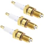 Mevronisshop - 3pcs f7tc bougie d�allumage remplacement nickel�e moteur � essence compatible avec tondeuse ...