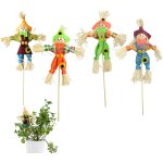 Mevronisshop - 4 pi�ces epouvantail d�cor, epouvantail debout r�colte d'automne, epouvantails d�coratifs ...