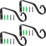 Mevronisshop - 4 pi�ces suspension plante exterieur, support pour plantes dint�rieur en fer, porte plante ...