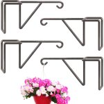 Mevronisshop - 4 pi�ces suspension plante exterieur en vinyle, crochets et suspensions pour plantes, ...
