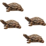 Mevronisshop - 4 pi�ces tortue decoration statue de tortue figurine de tortue terrestre tortu� bo�te ...
