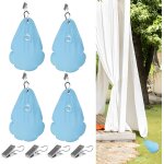 Mevronisshop - lot de 4 poids de rideaux d'ext�rieur r�utilisables, coupe - vent, sacs lest�s de 2 kg ...