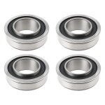 Mevronisshop - lot de 4 roulements de roue avant pour tondeuse � gazon 604845 - 19 x 35 / 38 x 13 mm ...