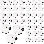 Mevronisshop - 40pcs figurine mouton miniatures, statue mouton blanc mignonne vive figurines d'animaux ...