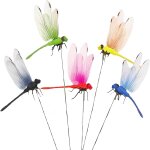 Mevronisshop - lot de 5 d�corations de jardin artificielles en plastique 3d pour pelouse, cour, g�teau, ...