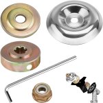 Mevronisshop - 5 pi�ces kit ecrou tete debroussailleuse accessoires, kit fixation �crou lame bo�te, pieces ...