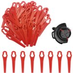 Mevronisshop - 50 pi�ces lames en plastique de rechange pour coupe - bordures, lames en plastique, lames ...