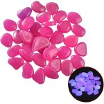 Mevronisshop - 50pcs multicolore galets jardin pierres de jardin lumineuses pierres d�coratives pour ...