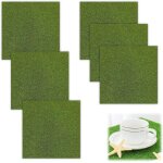 Mevronisshop - 6 pcs gazon artificiel de jardin, faux gazon exterieur, tapis de pelouse verte artificielle ...