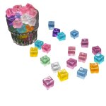 Mevronisshop - 60 gla�ons artificiels transparents en r�sine lumineux et r�alistes d�coratifs pour f�tes ...