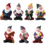 Mevronisshop - 7 pi�ces nains de jardin miniatures, nain de jardin figure de jardin nain de jardin dr�le ...