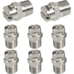 Mevronisshop - lot de 8 buses de pulv�risation haute pression de 65 degr�s, buse de ventilateur haute ...