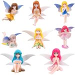 Mevronisshop - 8 pi�ce figurines de f�e miniatures, d�coration de jardin miniature, f�e figurine de jardin ...