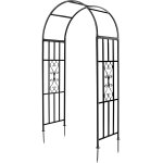 Mevronisshop - arche de jardin tonnelle incurv�e en m�tal durable pour plantes grimpantes, arches de ...