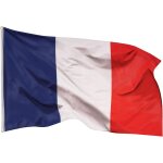 Mevronisshop - aricona drapeau france 90x150cm ¿ fran�ais - r�sistant aux intemp�ries, avec ?illets ...