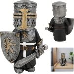 Mevronisshop - armure chevalier sculpture gnome, chevaliers europens sculpture dcor, figurine de chevalier ...