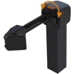 Mevronisshop - arrt universel 360 pour portail manuel - noir, longueur de tube (mm) : 250