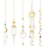Mevronisshop - attrape - soleils lot de 5 suncatcher pendentif en cristal ornement capteur de soleil ...
