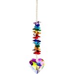 Mevronisshop - attrape - soleil arc - en - ciel a suspendre, pendentifs prismes en forme de coeur en ...