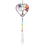 Mevronisshop - attrape soleil en forme de c?ur arc en ciel, arbre de vie en cristal attrape soleil a ...