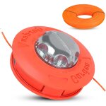 Mevronisshop - bobine fil tete debroussailleuse universelle m10 x 1, 25 avec 2, 4mm x 15m fil nylon