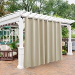 Mevronisshop - bonzer rideaux d'ext�rieur imperm�ables pour terrasse, tonnelle, pergola, balcon ¿ rideaux ...