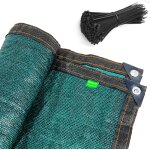 Mevronisshop - brise vue jardin occultant avec oeillets pour balcon brise - vue avec attaches toile verte ...