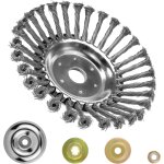 Mevronisshop - brosse metallique debroussailleuse, 200mm brosse t�te d�broussailleuse universelle fil ...