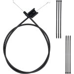 Mevronisshop - c�ble de commande d'acc�l�rateur universel 135 cm / 53 pouces courbure en z � l'extr�mit� ...