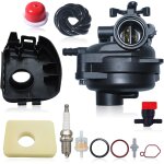 Mevronisshop - carburateur kit 799583 pour briggs & stratton 300e 450e 500e 550ex tondeuse avec bougie ...