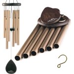 Mevronisshop - carillon eolien pour ext�rieur ¿ carillon eolien dor� de 71, 1 cm pour l'ext�rieur, carillon ...