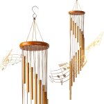 Mevronisshop - carillon a vent ext�rieur, 90cm carillon eolien avec 18 tube en alliage d'aluminium, 36  ...