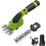 Mevronisshop - cisaille sculpte - haie et taille - herbes sans fil 7, 2v, cisaille � gazon avec 2 lames, ...