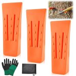 Mevronisshop - coins d'abattage, 3 pi�ces cales foresti�res plastique 6 pouces cales pour tron�onneuses ...