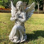 Mevronisshop - comm�morative statue de jardin en forme d'ange religieux - etanche - d�coration artistique ...
