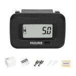 Mevronisshop - compteur d'heures num�rique led - tension ac / dc 5 - 277 v - intervalle d'entretien r�initiali ...