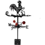 Mevronisshop - coq girouette, girouette r�tro en m�tal, 13x22 pouce girouette en fonte, girouette de ...