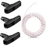 Mevronisshop - corde de lanceur � rappel, corde de demarrage 10m x 3mm avec 3 pi�ces poign�e de d�marrage ...