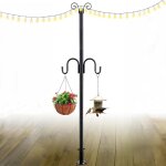 Mevronisshop - crochet de berger, 10ft support pour eclairages baguette de berger, mt de guirlande lumineuse ...