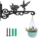 Mevronisshop - crochets muraux pour plantes - support mural en fer - pour plantes - pour plantes - pour ...