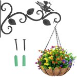 Mevronisshop - crochets de suspension muraux en fer, support crochet plante suspendues, suspension mural ...