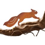 Mevronisshop - cureuil pour arbre, ecureuil decoration exterieur jardin, d�coration de jardin en rouille, ...