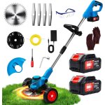 Mevronisshop - debroussailleuse electrique 21v coupe bordure sans fil avec batterie 4. 0ah et 3 types ...