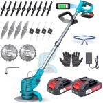 Mevronisshop - d�broussailleuse electrique sans fil, debrouissalleuses batterie 200w, coupe bordure sans ...